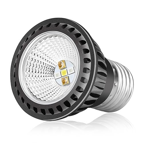 LED UVB Reptilienlicht, 110V/220V 5W UVB Reptilien Glühbirne für optimalen Kalziumstoffwechsel, hohe UVB-UVA-Leistung, 10,0 Glühbirnenreflexion, Kuppelstruktur, Vollspektrum von DONGKER