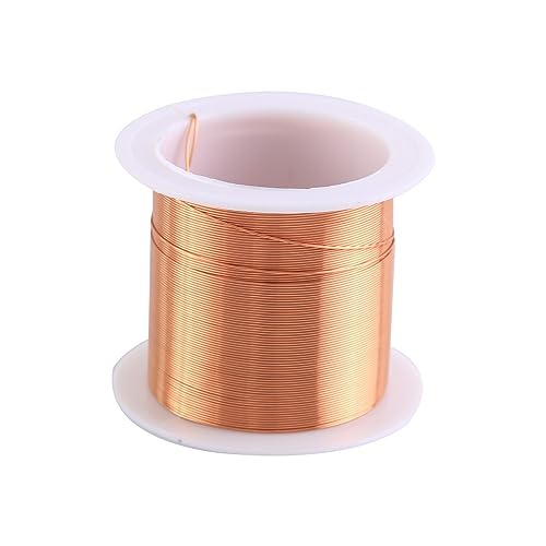 Magnetdraht, 0,4 mm x 15 m Kupferlackdraht, Enameled Copper Wire für Schmuckherstellung Bastler Transformator emaillierte Induktivitätsspule von DONGKER