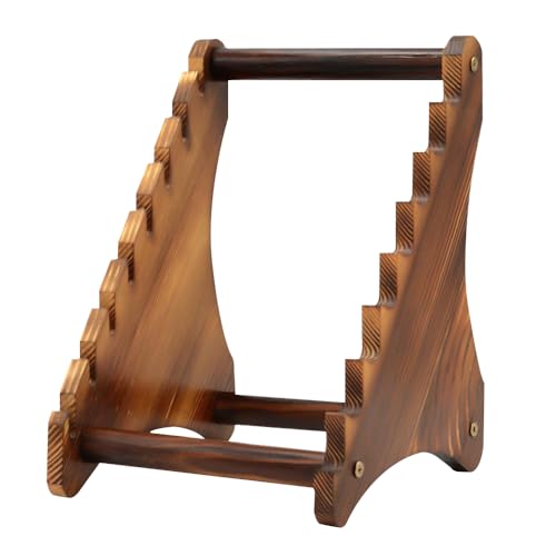 Mini Messerständer, 1 Stuck Holz Taschenmesser Display Halter, 7-Lagiger Messer-Präsentationsständer für die Arbeitsplatte der Küche im Hausrestaurant von DONGKER