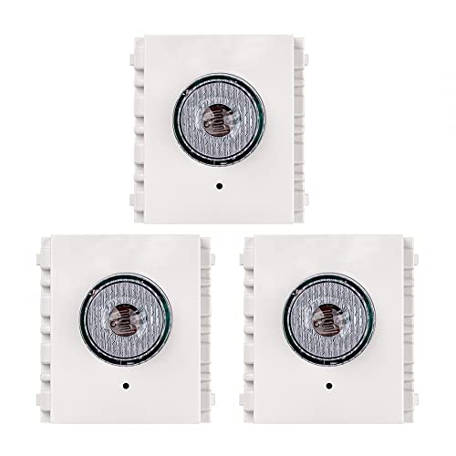 Modell 86 Akustischer Bewegungsmelder,3 Stück Verzögerungszeit Akustik Schalter,Automatischer Lichtschalter mit Akustik-Sensor für 200 W Smart Home Control von DONGKER