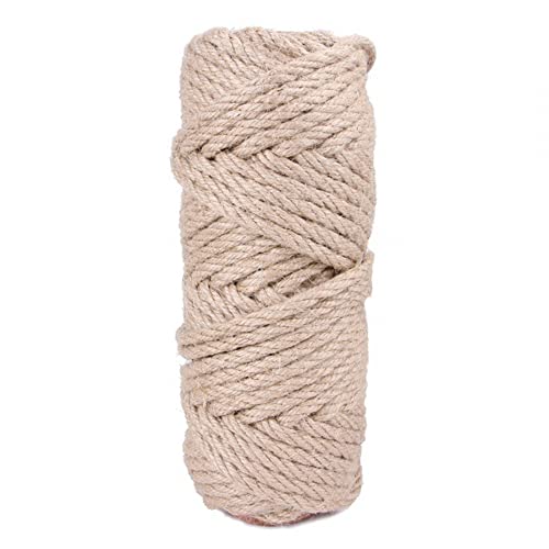 Natur Sisal Seil für Katzen, Stark Sisalseil für Kratzbaum, 4mm x 10/30/50 m Lange, Sisal Kratzbaum Ersatz für KatzenKratzbaum, Kratzseil, Haushalt, Garten, DIY, Dekoration von DONGKER