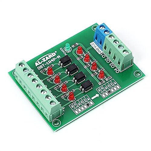 Optokoppler Isolationsmodul,4 Kanal Optocoupler Isolation Platine,12V to 3.3V PLC Signal Converter Board, Ausgangssignalwandler von DONGKER