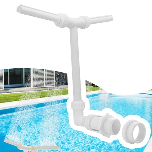 Pool Sprayer, 360 ° Verstellbarer Pool Dusche Wasser Sprüher, PVC Doppel-Poolspritze Pools Spa Wasserspray Dekoration fur Schwimmbad, Springbrunnen, Schwimm Wasserfallbrunnen von DONGKER