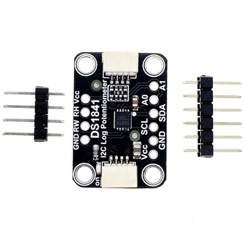 Potentiometer Breakout Board, MRS173A DS1841 I2C Digitaler 10K Drehgebermodul Digitales Potentiometer Verteilerplatine Potentiometer Breakout Board, MRS173A DS1841 I2C Digitaler 10K Drehgebermodul Digitales Potentiometer Verteilerplatine von DONGKER