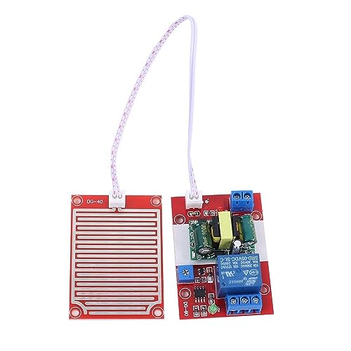 Regentropfen Sensor Modul, 220V Regentropfen-Controller-Relaismodul, Alarm zur Regen- und Wasserlecks von DONGKER