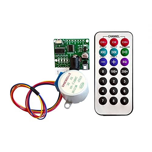 28BYJ-48 Stepper Motor Drive Controller, DC 5V Infrarot Fernbedienungs ULN2003 Schrittmotor Antriebplatine mit Fernbedienung für Arduino Motor von DONGKER