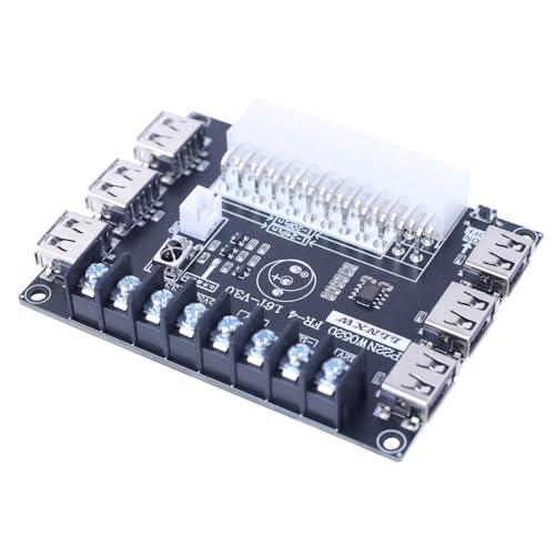 DONGKER USB ATX Netzteil-Adapterplatine, 20/24 Polige Tisch-Stromversorgungsplatine, 3,3 V, 5 V +/- 12 V ATX-Übertragung für Computer-Stromversorgung von DONGKER