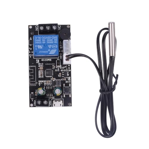 WiFi Ferntemperaturregler Modul, XY-WFT1 DC 6-30V Hoch -Präzisions WiFi Remote Temperature Controller Board -40~110°C mit NTC 10K Sensor Sonde WiFi Ferntemperaturregler Modul, XY-WFT1 DC 6-30V Hoch -Präzisions WiFi Remote Temperature Controller Board -40~110°C mit NTC 10K Sensor Sonde von DONGKER