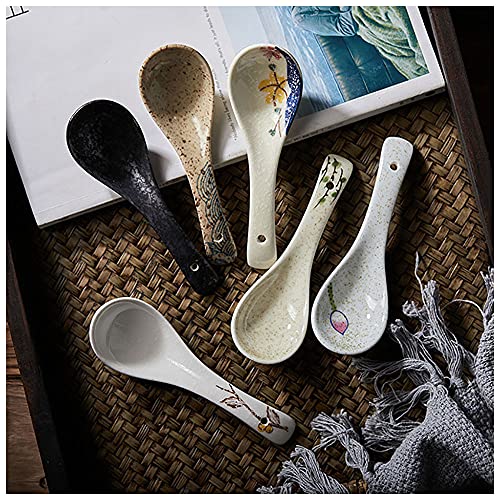 DONGYUCHUN 6-teilige Japanische Retro Suppe Löffel, Keramik, Künstlerisch/Decorativ, Asiatisch/Japanisch DONGYUCHUN 6-teilige Japanische Retro Suppe Löffel, Keramik, Künstlerisch/Decorativ, Asiatisch/Japanisch von DONGYUCHUN