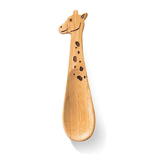 DONKEY Products Spoonanimals Bambus Löffel, Kinderlöffel, Esslöffel, Holzlöffel, Giraffe, 200493 von DONKEY