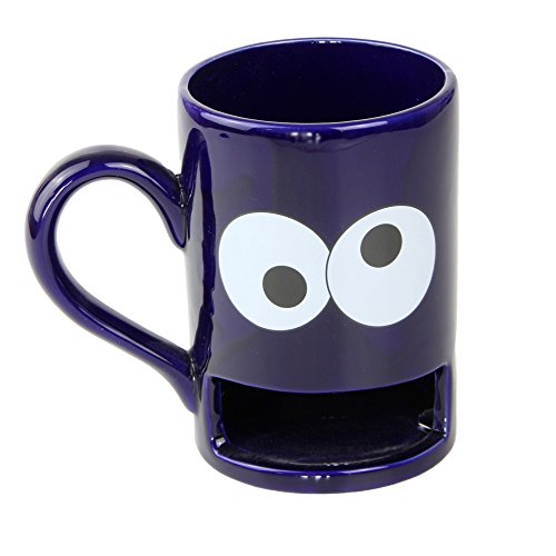 Donkey Products - Mug Monster Keks-Becher | Lustige blaue Tasse mit praktischem Keksfach für krümelnde Monster von DONKEY