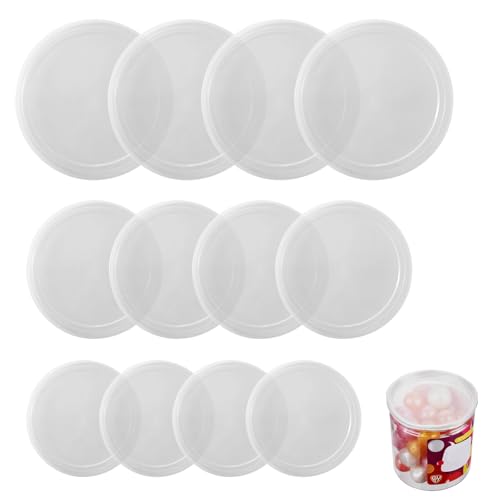 DONOONIS 12 Stück Dosendeckel 800g,Deckel für Dosen in 3 Verschiedenen Grössen,Silikon Deckel Katzenfutter Dose 400g Universal Dehnbar,Transparent Dosendeckel Katzenfutter Hundefutter von DONOONIS