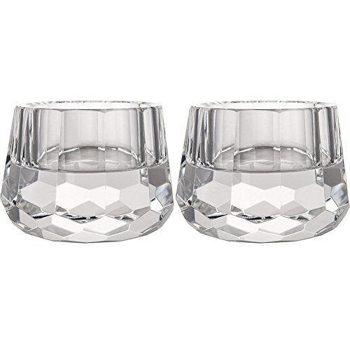 DONOUCLS Für größere Ansicht Maus über das Bild ziehen Kristall Leuchter Gefäßes Schnitt Abendessen-Schreibtisch klar 6,5 cm x 4,5 cm (2 PCS) von DONOUCLS