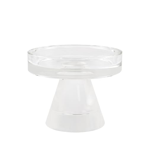 DONOUCLS Hochwertiger Kerzenständer aus Kristall, Transparenter Halter für Stumpenkerzen, Moderne Tischdekoration für Zuhause DONOUCLS Hochwertiger Kerzenständer aus Kristall, Transparenter Halter für Stumpenkerzen, Moderne Tischdekoration für Zuhause von DONOUCLS