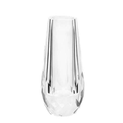 DONOUCLS Kristall-Blumenvase, dekorative Vase für Zuhause oder Esstisch, Maße (B x H): 3,1 x 7,1 cm, mit Geschenkbox von DONOUCLS