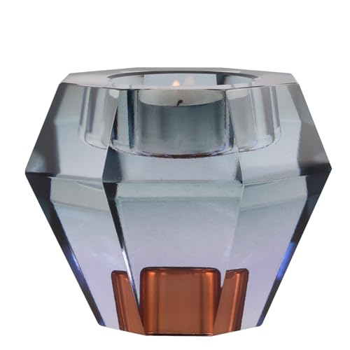 DONOUCLS Kristall Kerzenständer, Diamantform, Dunkelgrün und Braun, Kerzenhalter für Stumpenkerzen und Teelichter, Tischdeko DONOUCLS Kristall Kerzenständer, Diamantform, Dunkelgrün und Braun, Kerzenhalter für Stumpenkerzen und Teelichter, Tischdeko von DONOUCLS