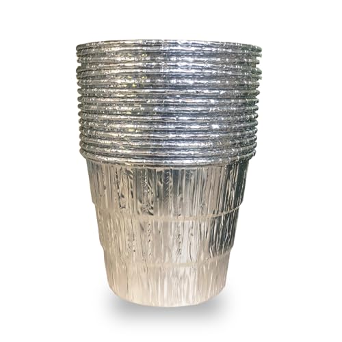 DONSIQIZZ 15 Stück Fetteimer Liner für Traeger Pro Serie 575 780 20 22 34 Serie, Ironwood 650 885, Z Grills, Green Mountain Grills, Grill-Tropfschale für Traeger BAC407z Einwegfolie von DONSIQIZZ