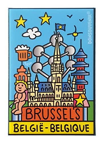 BRÜSSEL KÜHLSCHRANKMAGNET Belgien von DONSOUVENIR