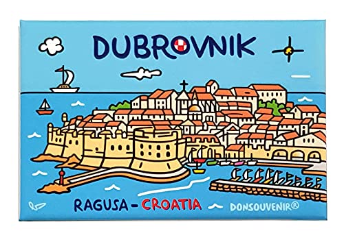 Dubrovnik KÜHLSCHRANKMAGNET. Modell: RAGUSA Kroatien von DONSOUVENIR