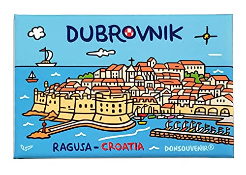 Dubrovnik KÜHLSCHRANKMAGNET. Modell: RAGUSA Kroatien von DONSOUVENIR