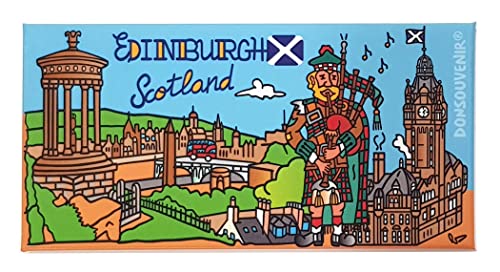 DONSOUVENIR Touristischer Dekoratives Magnet, 1 Stück, 12 x 5.4 cm, Kunststoff, Edinburgh, Schottland von DONSOUVENIR