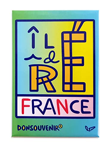 ÎLE DE RÉ - Frankreich. Modell: Mehrfarbig. Magnetische Magnet-Souvenir de Frankreich. von DONSOUVENIR