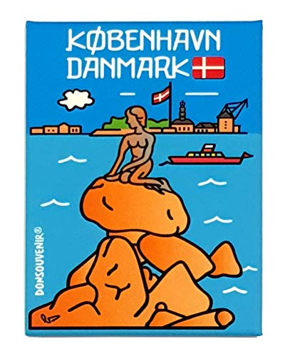 Magnet Kopenhagen Dänemark Modell Meerjungfrau Magnet DONSOUVENIR. von DONSOUVENIR