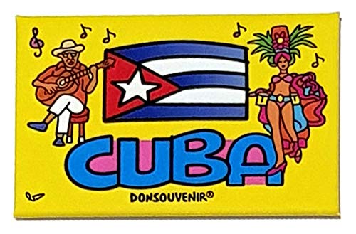 Kuba KÜHLSCHRANKMAGNET. Magnet Modell: Musik IN Havana (Kuba) von DONSOUVENIR