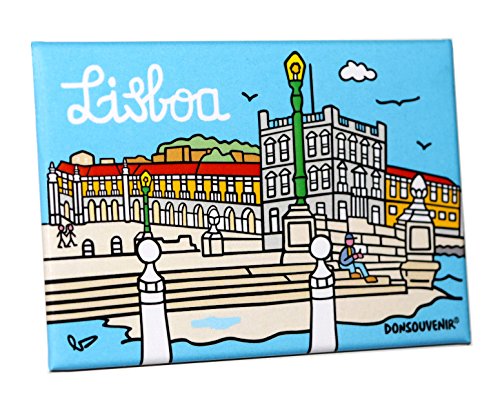 LISSABON KÜHLSCHRANKMAGNET. Modell: Terreiro Do paço · Cais das Colunas von DONSOUVENIR