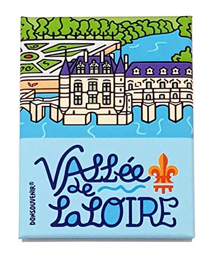 Loire KÜHLSCHRANKMAGNET. Modell: Schloss AUF DEM Wasser. LOIRETAL Frankreich von DONSOUVENIR