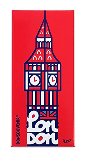 London Magnet FÜR KUHLSCHRANK. Modell: Big Ben. (ROT) von DONSOUVENIR