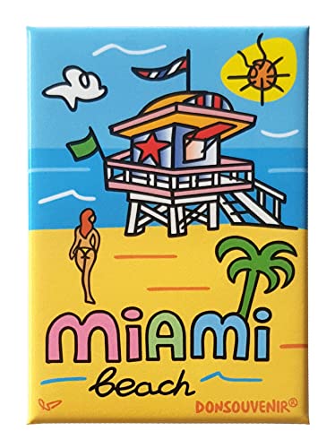 Miami KÜHLSCHRANKMAGNET. Souvenir Miami Beach - USA von DONSOUVENIR