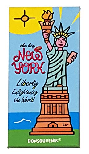 New York KÜHLSCHRANKMAGNET. Modell: Freiheitsstatue NY Liberty. Großer Magnet. von DONSOUVENIR