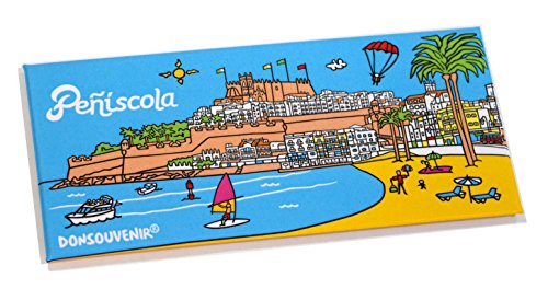 PEÑISCOLA KÜHLSCHRANKMAGNET. Souvenir PEÑICOLA, CASTELLON, Spanien von DONSOUVENIR