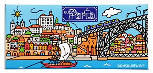 Porto Magnet. Modell: Ponte LUIS I. KÜHLSCHRANKMAGNET Souvenir von DONSOUVENIR