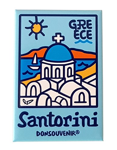 Santorini KÜHLSCHRANKMAGNET. Modell: GRIECHISCHE Inseln Santorini KÜHLSCHRANKMAGNET. Modell: GRIECHISCHE Inseln von DONSOUVENIR