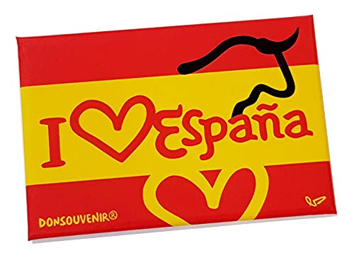 Spanien KÜHLSCHRANKMAGNET. Modell: ICH Liebe Spanien UND Bravos Bulls von DONSOUVENIR