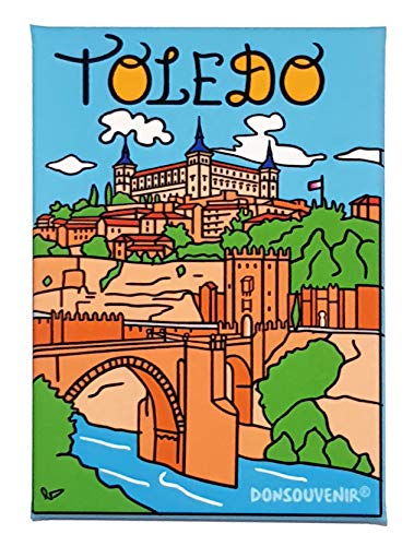 Toledo KÜHLSCHRANKMAGNET. Modell: Alcantara Brücke über den Tag. Toledo Fridge Magnet. von DONSOUVENIR