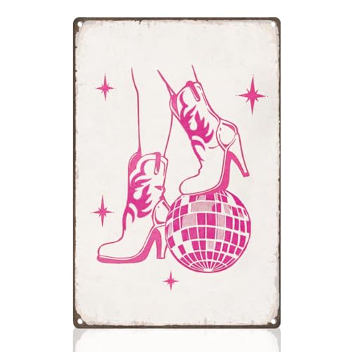 DOODLREAM Blechschild Mit High Heels Und Discokugel Retro Metall Wanddekoration 20 x 30cm Rosa Modisches Wandkunst Poster Für Zuhause Kaffee Cafés Badezimmer Büro Clubs Dekor Geschenk DOODLREAM Blechschild Mit High Heels Und Discokugel Retro Metall Wanddekoration 20 x 30cm Rosa Modisches Wandkunst Poster Für Zuhause Kaffee Cafés Badezimmer Büro Clubs Dekor Geschenk von DOODLREAM