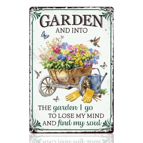 Gartenhof Wanddekoration Schild Blumenwagen Der Garten In Den Ich Gehe Wandkunst Vintage Metall Zinn Poster Für Außerhalb Hinterhof Garten Wand Decor Geschenk 20 x 30cm Gartenhof Wanddekoration Schild Blumenwagen Der Garten In Den Ich Gehe Wandkunst Vintage Metall Zinn Poster Für Außerhalb Hinterhof Garten Wand Decor Geschenk 20 x 30cm von DOODLREAM