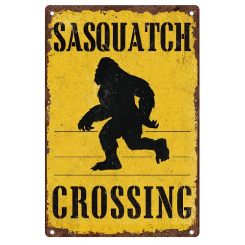 DOODLREAM Sasquatch Überquerung Warnung Wanddeko Außenhof Blechschild Retro Poster für Home Garage Männerhöhle Wanddeko 20 x 30 cm DOODLREAM Sasquatch Überquerung Warnung Wanddeko Außenhof Blechschild Retro Poster für Home Garage Männerhöhle Wanddeko 20 x 30 cm von DOODLREAM