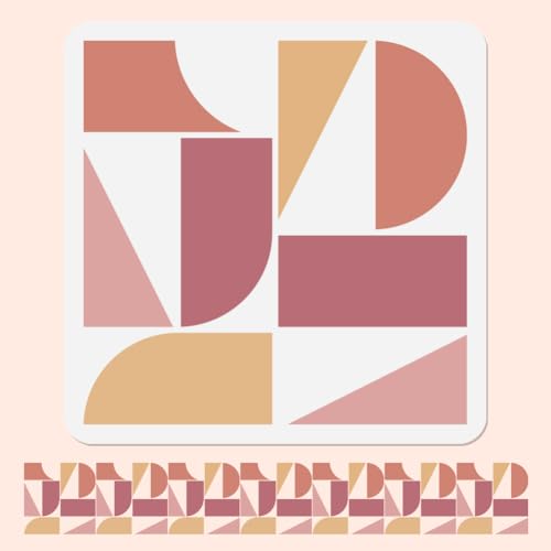 DOODLREAM Schablone mit Geometrischen Mustern zum Malen Schablone Zeichenvorlage Unregelmäßige Formen DIY Bastel und Malvorlage für Wand Heimdekoration Holzbrennkarte Tagebuch Leinwand 30 × 30 cm DOODLREAM Schablone mit Geometrischen Mustern zum Malen Schablone Zeichenvorlage Unregelmäßige Formen DIY Bastel und Malvorlage für Wand Heimdekoration Holzbrennkarte Tagebuch Leinwand 30 × 30 cm von DOODLREAM
