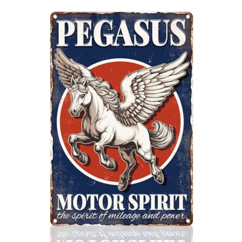 DOODLREAM Wanddekorationsschild Mit Pegasus Motorgeist Motoröl Reproduktion Garage Schild Wandkunst Vintage Metall Blech Poster Für Auto Man Cave Öl Tankstelle Dekor Geschenk Für Mann 30 x 20 cm DOODLREAM Wanddekorationsschild Mit Pegasus Motorgeist Motoröl Reproduktion Garage Schild Wandkunst Vintage Metall Blech Poster Für Auto Man Cave Öl Tankstelle Dekor Geschenk Für Mann 30 x 20 cm von DOODLREAM