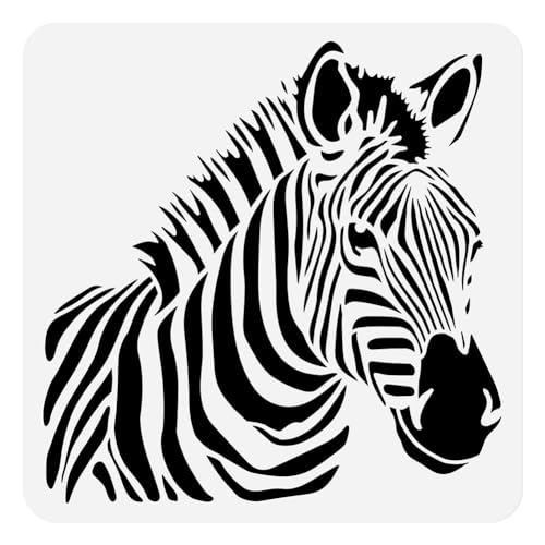 DOODLREAM Zebra Schablone Zum Malen 30 × 30cm Wiederverwendbare Zeichenschablone Mit Afrikanischen Tieren DIY Handwerk Farbe Vorlage Für Wand Home Decor Holz Brennen Karte Journal DOODLREAM Zebra Schablone Zum Malen 30 × 30cm Wiederverwendbare Zeichenschablone Mit Afrikanischen Tieren DIY Handwerk Farbe Vorlage Für Wand Home Decor Holz Brennen Karte Journal von DOODLREAM