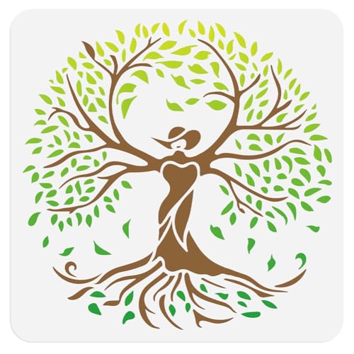 Wandschablonenvorlage „Baum Des Lebens 30 x 30cm Wiederverwendbare Baumschablone Aus Kunststoff Zum Malen Auf Holz Wänden Böden Möbeln DIY Home Decor Schablone Bastel Zeichenschablonen Wandschablonenvorlage „Baum Des Lebens 30 x 30cm Wiederverwendbare Baumschablone Aus Kunststoff Zum Malen Auf Holz Wänden Böden Möbeln DIY Home Decor Schablone Bastel Zeichenschablonen von DOODLREAM