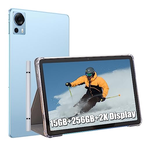DOOGEE T20 Tablet, 15GB RAM + 256GB ROM (TF 1TB) Octa-Core, Akku 8300mAh, 10.4 2K Vollbildanzeige Pollici, Dual 4G LTE/SIM, Kamera 16MP+8MP, Android 12, GPS Gesichts-ID OTG Blau von DOOGEE