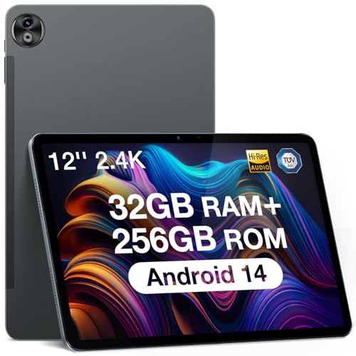 DOOGEE T20 Ultra Tablet 12 Zoll Android 14 Gaming Tablet 32GB RAM 256GB ROM(2TB TF) Helio G99 Octa-Core, 10800mAh, 2.4K Display, 16MP+8MP Dual SIM Tablet PC 4G LTE /5G WiFi/GMS/GPS/Widevine L1 von DOOGEE