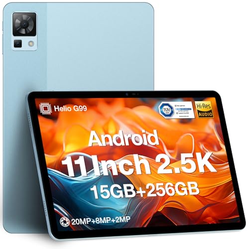 DOOGEE T30 Pro Android Gaming Tablet, 11 Zoll 2.5K Tablet PC /15 GB+256GB(2TB TF),Helio G99/Cota-Core 2.0 GHz/8580mAh(33W)/20MP/Dual SIM 4G LTE +5G WiFi von DOOGEE