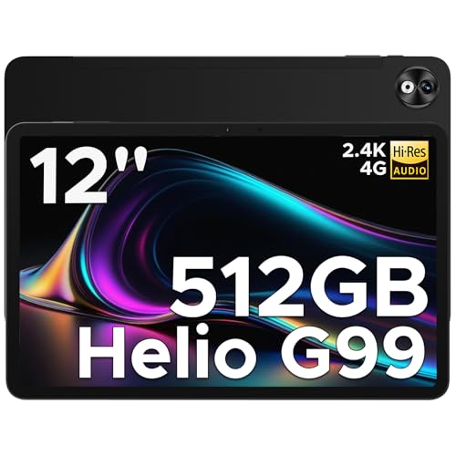 DOOGEE T40PRO Android 14 Tablet 12 Zoll Helio G99 Tablet PC, 20GB RAM 512GB ROM(2TB TF) Drawing Tablet LTE,10800mAh Akku, 2.4K Display Gaming Tablet 16MP+8MP 4G Dual SIM/5G WiFi/TÜV/GPS/Widevine L1 von DOOGEE