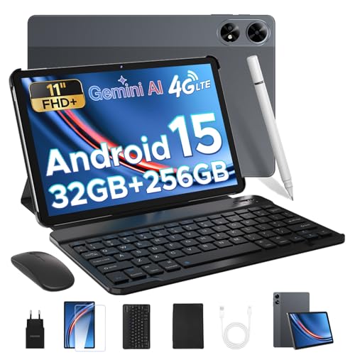 DOOGEE TAB G6+ Android 15 Tablet 11 Zoll, FHD+, 32GB RAM + 256GB ROM, 8000mAh Akku, Gemini AI, 4G LTE, Unisoc T7280 Octa-Core, Widevine L1, Tablet mit Tastatur/Stift/SIM Card Slot/Maus/Hülle DOOGEE TAB G6+ Android 15 Tablet 11 Zoll, FHD+, 32GB RAM + 256GB ROM, 8000mAh Akku, Gemini AI, 4G LTE, Unisoc T7280 Octa-Core, Widevine L1, Tablet mit Tastatur/Stift/SIM Card Slot/Maus/Hülle von DOOGEE